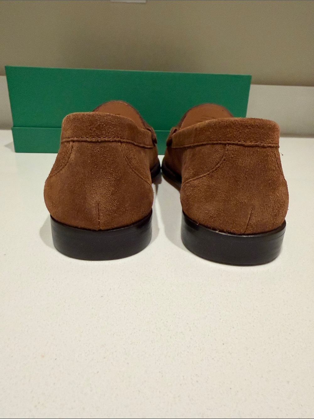J. Crew Classic  penny loafer Brun suede retails for $250 s8.5 - Picture 7 of 8